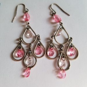 Pink earrings
